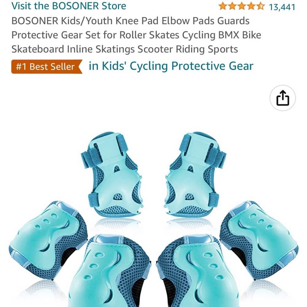 Bosoner knee and elbow pads set (3-8yrs)